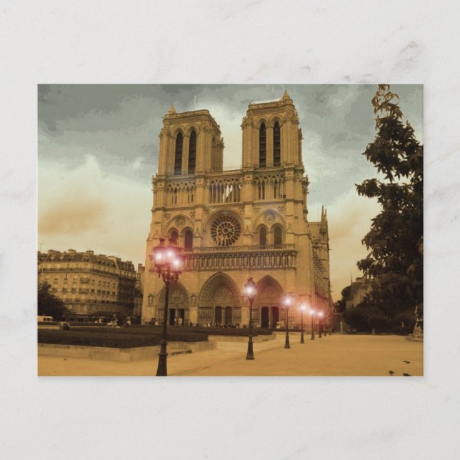 Notre Dame Postkarte (Vorderseite)