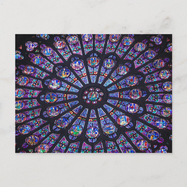 Notre-Dame-Rose Postkarte (Vorderseite)