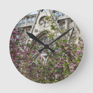 Notre Dame spring Runde Wanduhr