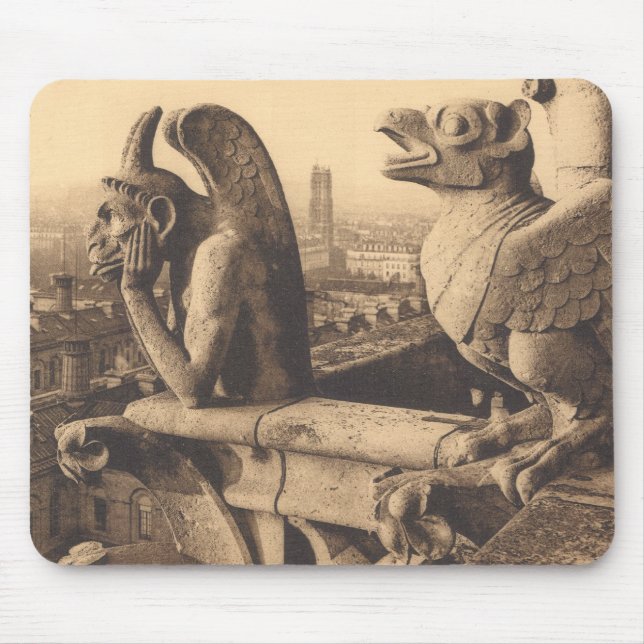 Notre Dame-Wasserspeier Mousepad (Vorne)