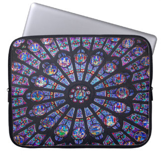 Notre- DameRosen-Fenster-Elektronik-Tasche Laptopschutzhülle