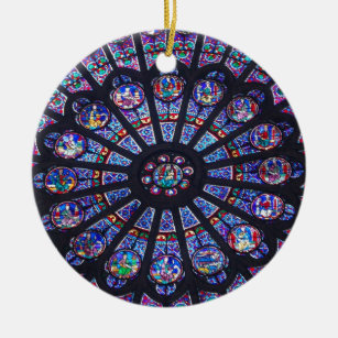 Notre- DameRosen-Fenster-Verzierung Keramik Ornament