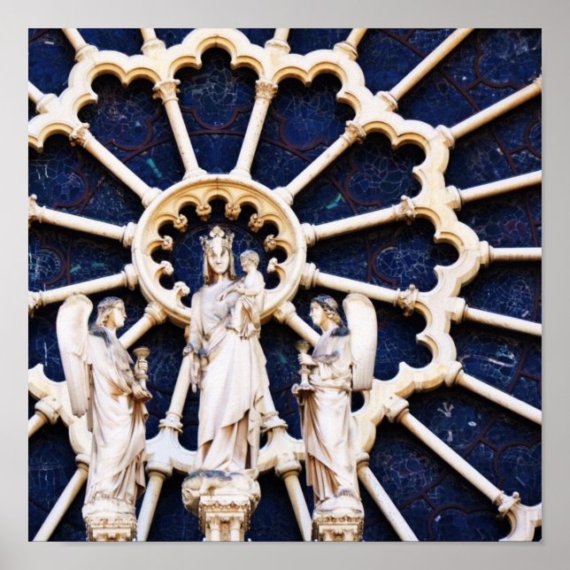 Notre Dame's Rose Window Poster (Vorne)
