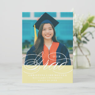 NOTRE ÉLÉGANT SCRIPT GRAD CARTES D'INVITATION À