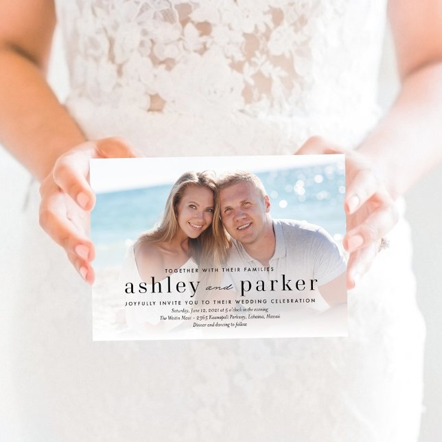 Notre Faire-part de mariage photo d'amour (Créateur téléchargé)