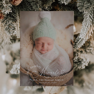Notre Faire-part de naissance de Noël Miracle Holi