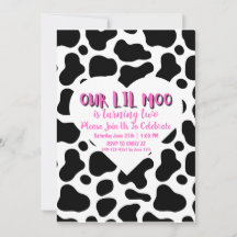 Notre Fille Lil Moo Tourne Deux Cartes D'Anniversa