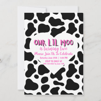Notre Fille Lil Moo Tourne Deux Cartes D'Anniversa