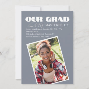 Notre Grad Photo Graduation Invitation