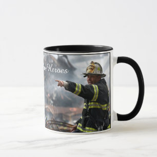 "Notre héros" Mug, pompier soutien Café Mug
