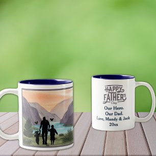 Notre Héros, Notre Père. Mug à café à deux tons