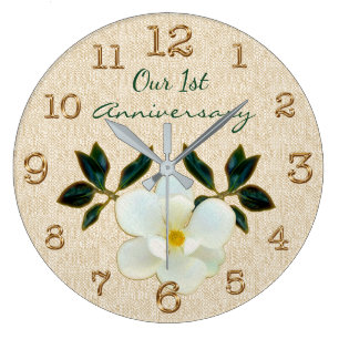 Notre horloge du 1er anniversaire ou VOTRE TEXTE o