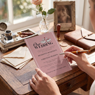 Notre Invitation de Mariage aux Cygnes Mignons et