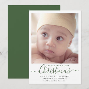 Notre joyeux petit Faire-part de naissance de Noël