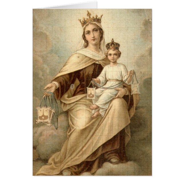 Notre Madame de carte de offre de la masse du mont (Devant)