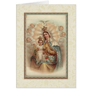 Notre Madame de carte omoplate de Jésus de bébé du