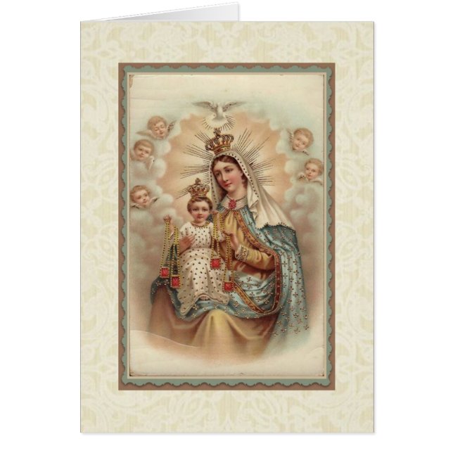 Notre Madame de carte omoplate de Jésus de bébé du (Devant)