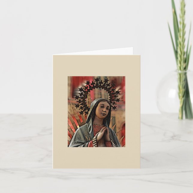 Notre Madame de carte vierge de Guadalupe (Devant)