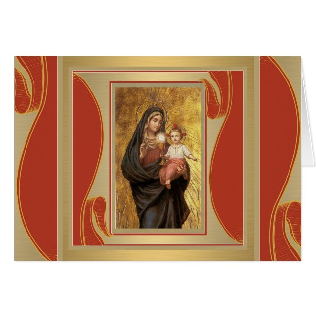Notre Madame de Vierge Marie béni Jesu sacrement (Devant horizontal)