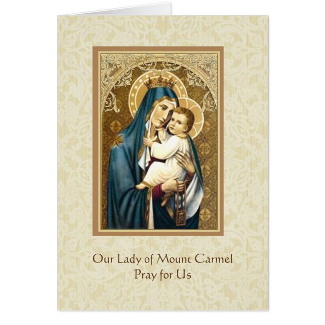 Notre Madame du mont Carmel Jésus omoplate (Devant)