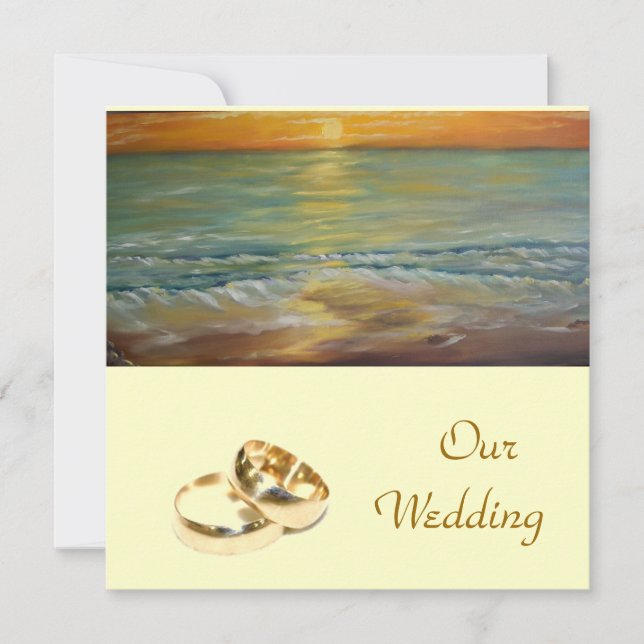 notre mariage - faire-part de mariage (Devant)