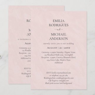 Notre Mariage Typographie Moderne INVITATION PLUSI