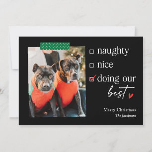 Notre meilleure carte de vacances de Noël COULEUR 