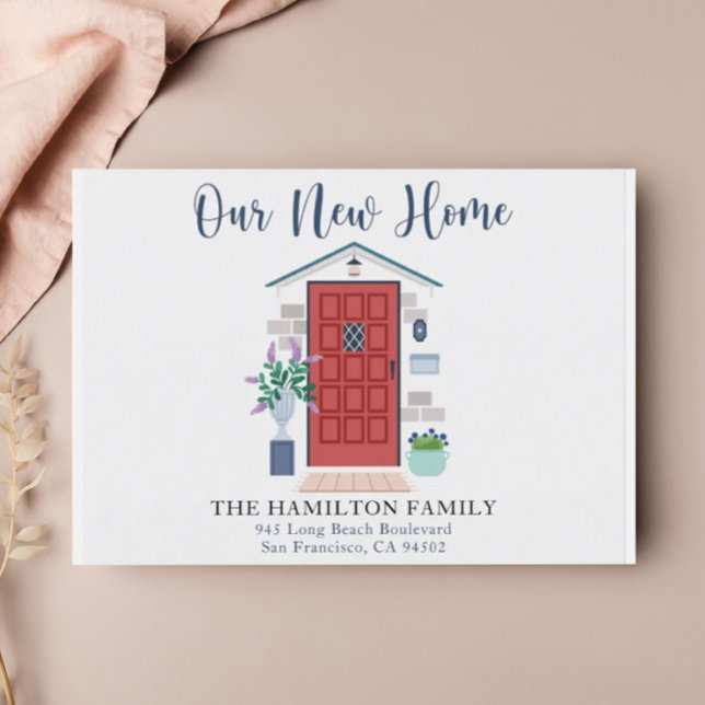 Notre nouvelle carte postale de porte avant couleu (Créateur téléchargé)