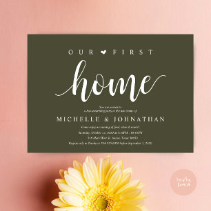 Notre nouvelle maison, Cartes d'invitation pour la