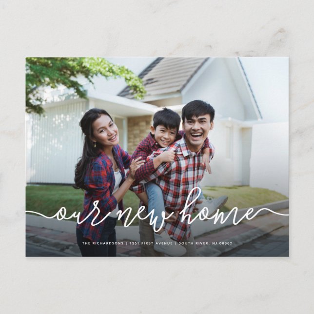 Notre nouvelle maison | Faire-part simple de dépla (Devant)