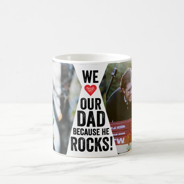 Notre Papa Rocks Photo Mug (Centre)