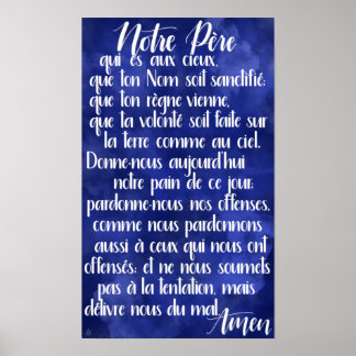 Notre Père (Das Gebet des Herrn auf Französisch) Poster