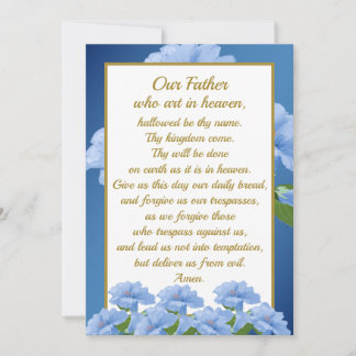 Notre Père Prière Tapis Matthieu 6:9-13 Carte