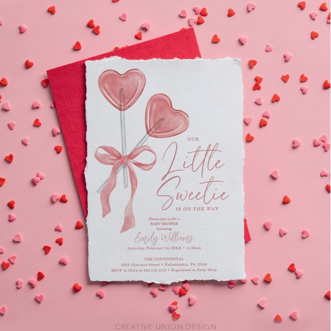 Notre petit Baby shower Saint-Valentin Invitation (Créateur téléchargé)