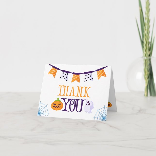 Notre petit Boo Halloween 1er anniversaire Merci (Devant)