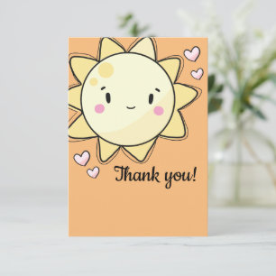 Notre petit Carte de remerciements Sunshine Girls