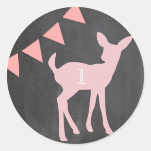 Notre Petit Doe En Tourne Un ! Stickers Anniversai