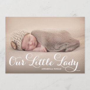 Notre petit faire-part de naissance de Madame  