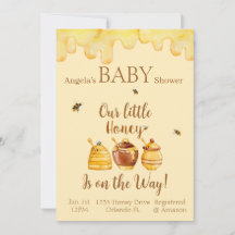 Notre petit miel est en route ! Carte d'anniversai