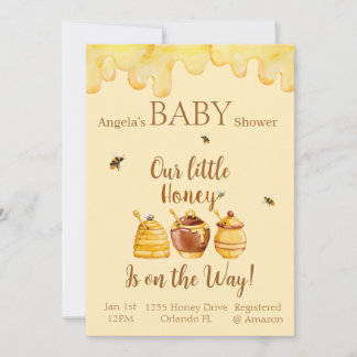 Notre petit miel est en route ! Carte de Baby Show