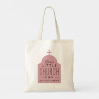 Notre petit sac d'église mignon rose dôme orthodox