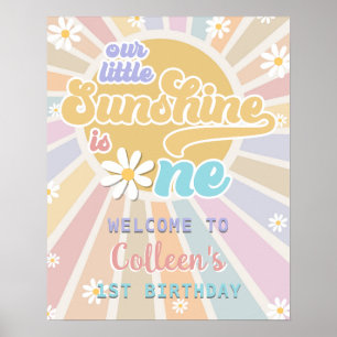Notre petit soleil 1er anniversaire Poster de bien