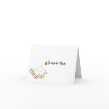 Notre Petite Abeille De Miel Merci Cartes