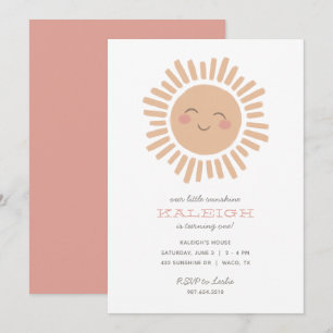 Notre Petite Fille Sunshine Invitation Anniversair