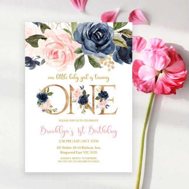 Notre petite fille va lancer une invitation (Créateur téléchargé)