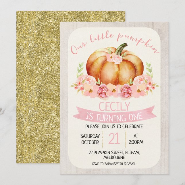 Notre petite invitation anniversaire de enfant cit (Devant / Derrière)
