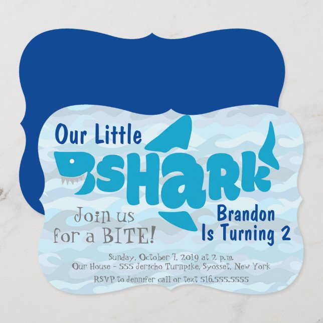 Notre Petite Invitation Anniversaire de enfant De  (Devant / Derrière)