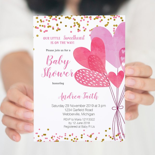 Notre petite invitation au baby shower amoureux (Créateur téléchargé)