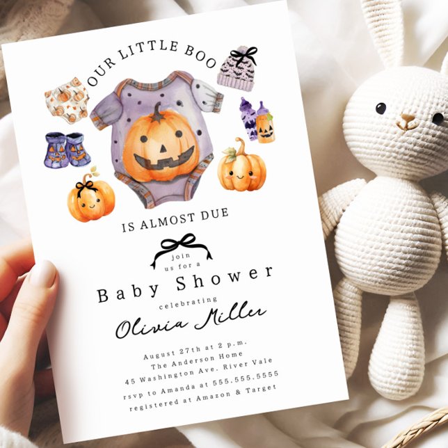 Notre Petite Invitation Baby shower Boo (Créateur téléchargé)