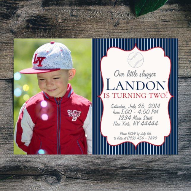 Notre Petite Invitation De Baseball Slugger (Créateur téléchargé)